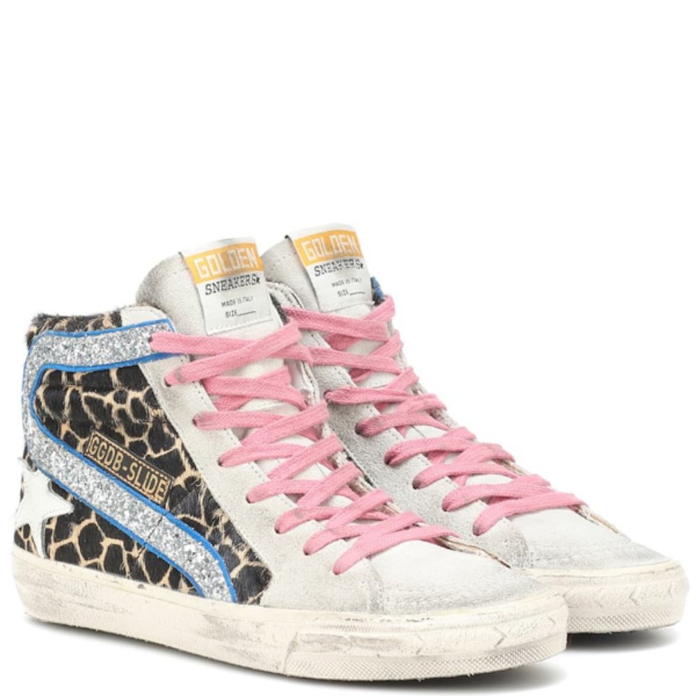EUC AUTHENTIC Golden Goose SLIDE sneakers